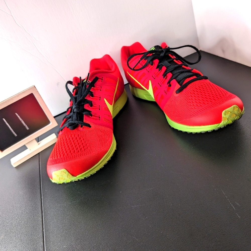 Nike Air Zoom Speed Racer 6 11 NWOT track shoes neon red and‎ green